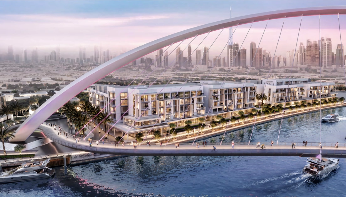 Мост в Dubai Water Canal