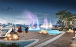 Зона отдыха в Dubai Harbour