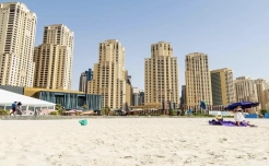 Зона отдыха в Джумейра Бич Резиденс