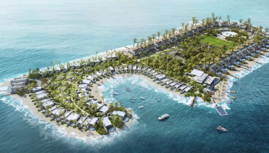 Вид на Зе Ворлд Айленд