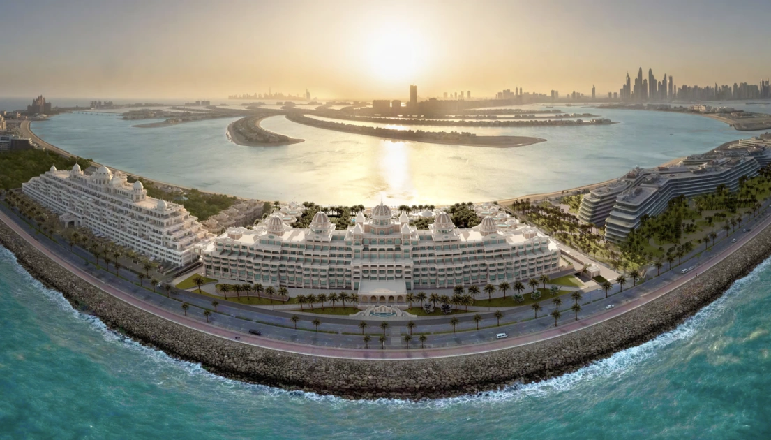 Вид на остров Пальм Джумейра