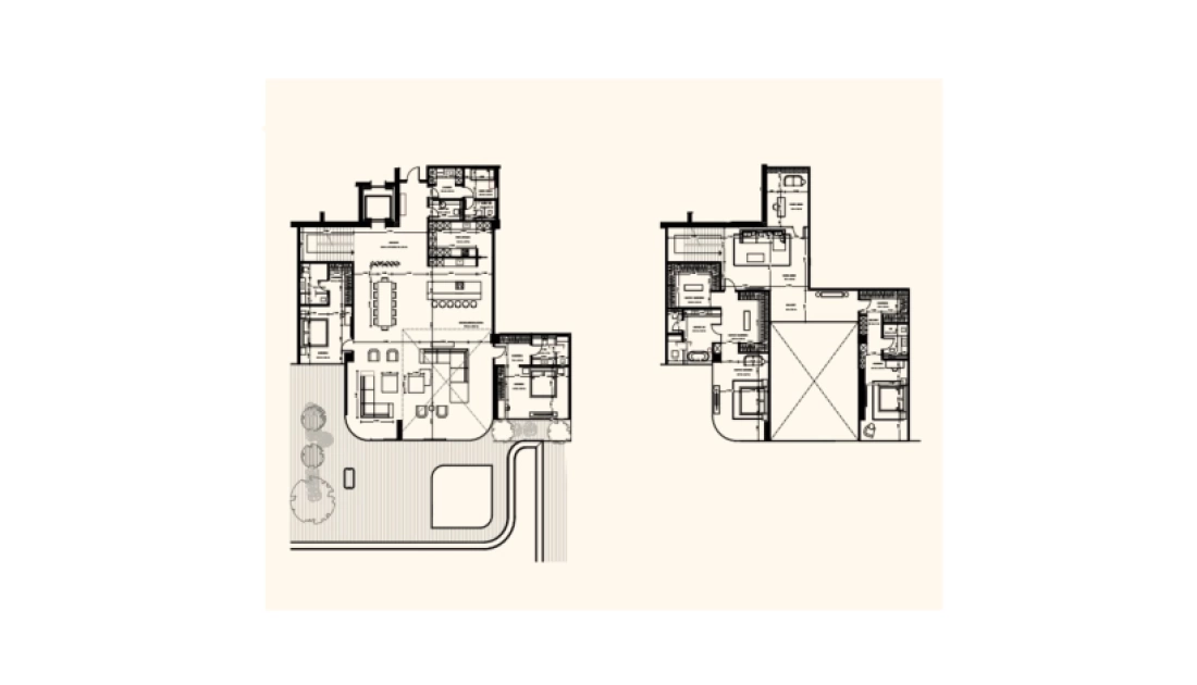 4-спальные апартаменты 2 этажа