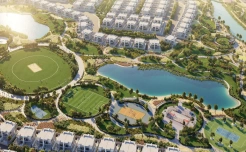 Вид на территорию DAMAC Hills 2