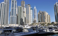Вид на город в Dubai Marina