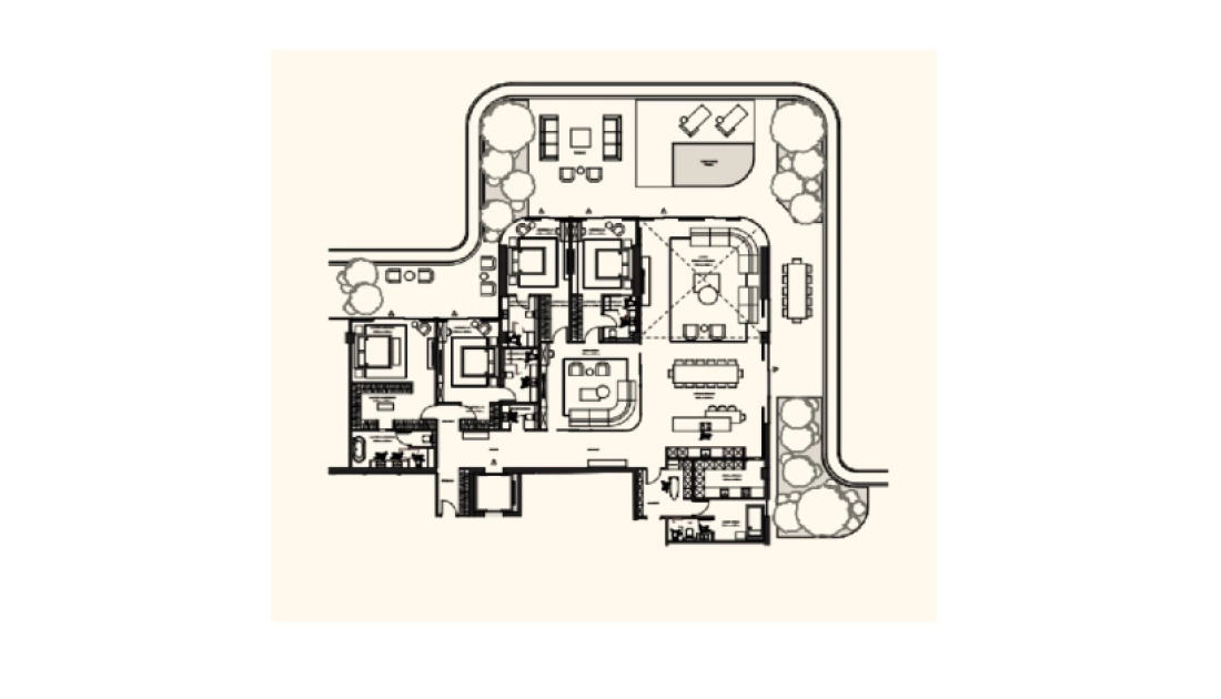 4-спальные апартаменты