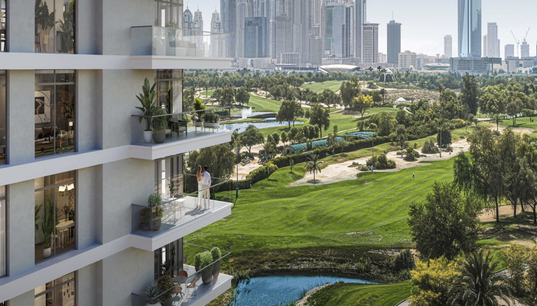 Зеленая зона в Emaar Emirates Living