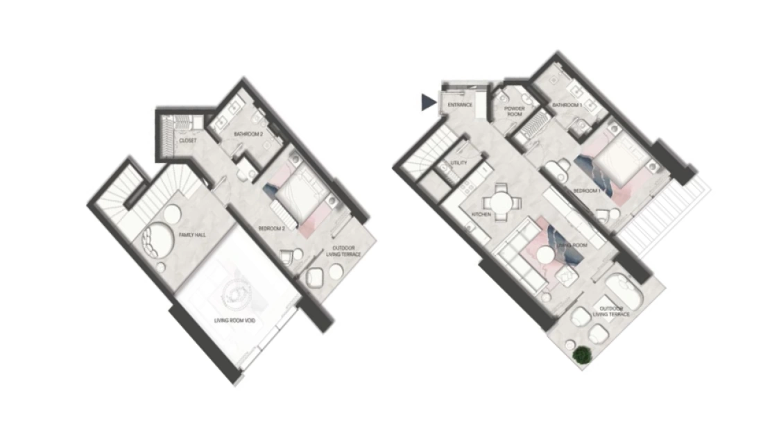 2-спальные апартаменты