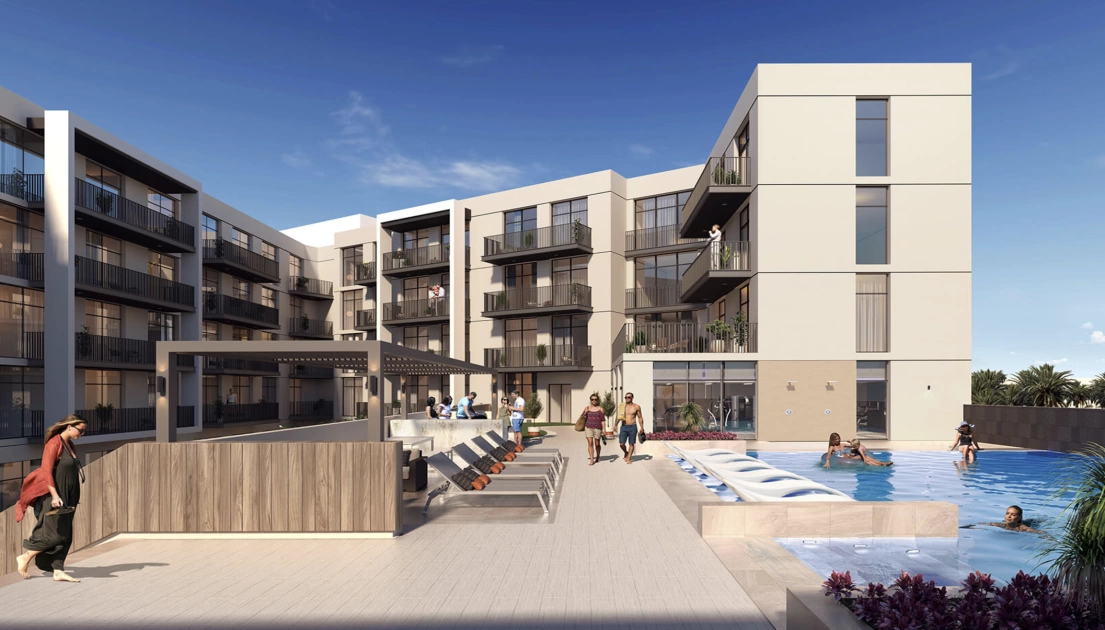 Территория ЖК в Jumeirah Village Circle