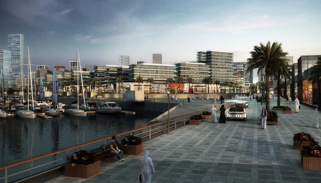 Набережная в Dubai Maritime City
