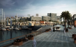 Набережная в Dubai Maritime City