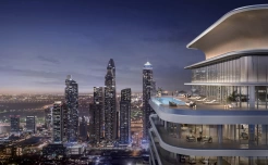 Ночной пейзаж Emaar Beachfront