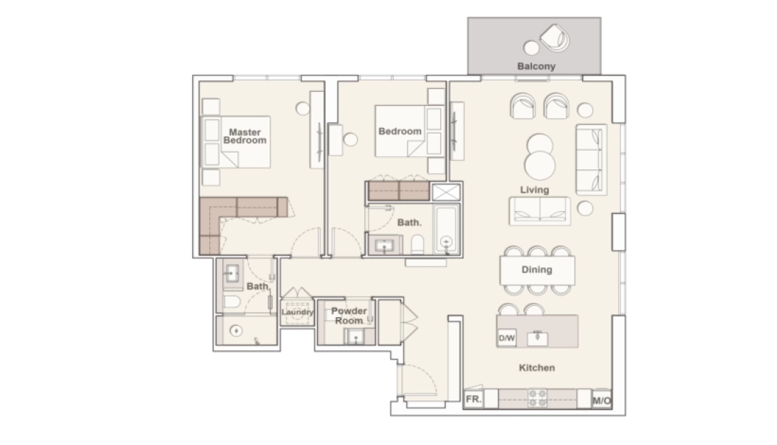 2-спальные апартаменты