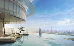 Басейн в жилом комплексе в Palm Jumeirah