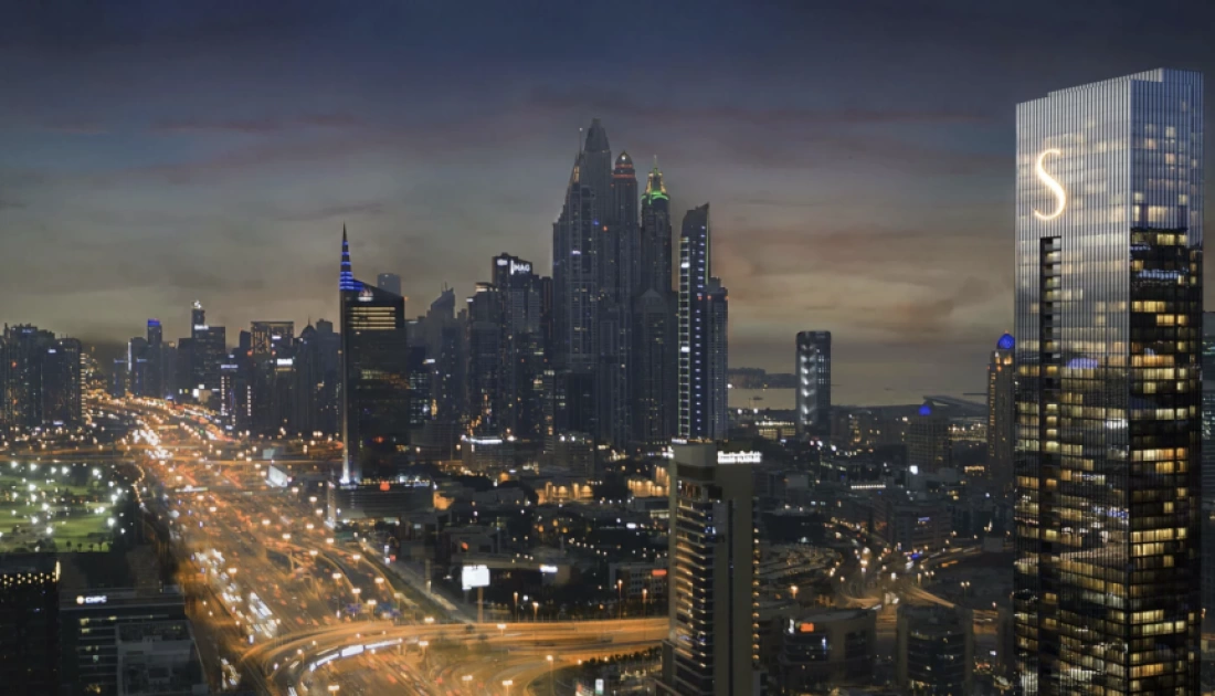 Ночной пейзаж Sufouh Gardens