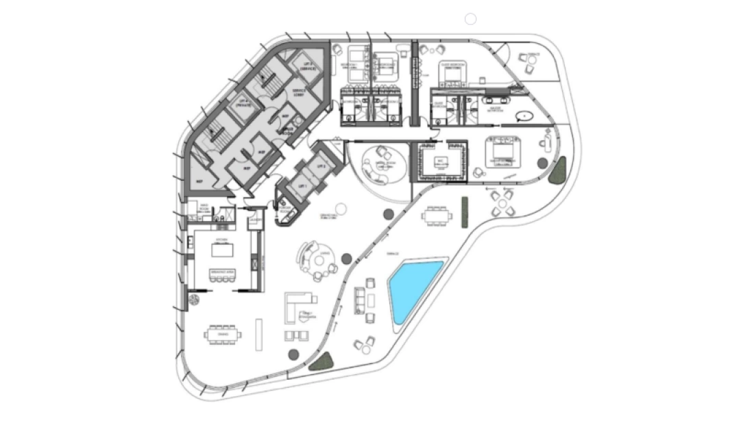 4-спальный пентхаус
