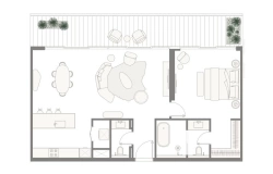 1-спальные апартаменты Kempinski