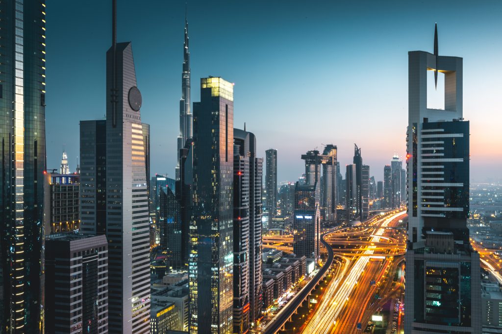 Вид на Дубай